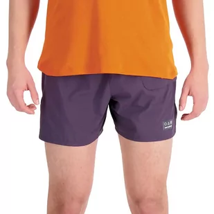Spodenki New Balance MS33278ILL - fioletowe - Spodnie sportowe męskie - miniaturka - grafika 1