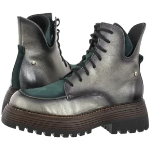 Botki Zielone 07110-09/00-8 (MA1424-b) Maciejka - Botki damskie - miniaturka - grafika 1