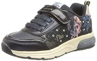 Buty dla dziewczynek - Geox Dziewczęce J Spaceclub Girl D sneakersy, Navy Platinum, 27 EU - grafika 1