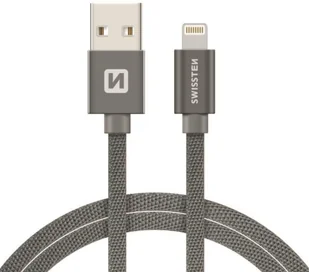 Swissten MFI Textile Fast Charge 3A Lightning Data and Charging Cable 1.2m - Kable USB - miniaturka - grafika 1
