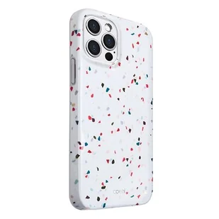 Uniq UNIQ etui Coehl Terrazzo iPhone 12/12 Pro 6,1" biały/natural white - Etui i futerały do telefonów - miniaturka - grafika 1