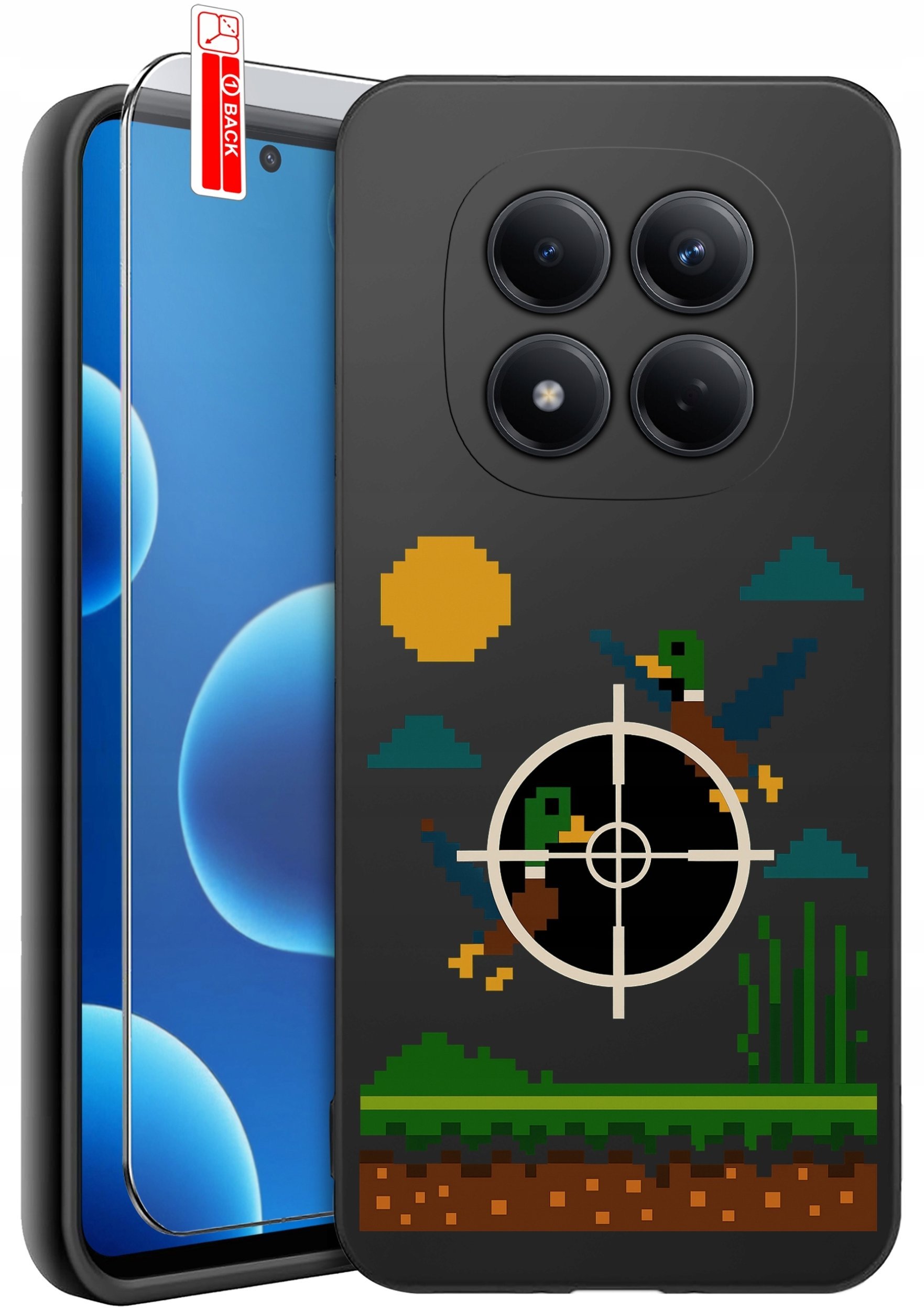 krainaGSM Etui Do Xiaomi Redmi Note 15 Pro 5G Wzory Silikonowe Matt Case + Szkło