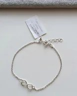 Bransoletki - DELIKATNA BRANSOLETKA ZE ZNAKIEM NIESKOŃCZONOŚCI SREBRO 925 REGULACJA - miniaturka - grafika 1