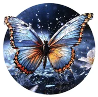 Puzzle - Puzzle drewniane / kolorowe - Motyl - miniaturka - grafika 1