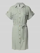 Sukienki - Sukienka mini taliowana z czystej wiskozy model ‘BUMPY’ - miniaturka - grafika 1