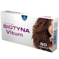 Włosy, skóra, paznokcie - Biotyna Vitum, 60 tabletek - miniaturka - grafika 1