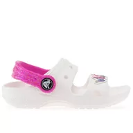 Sandały damskie - Sandały Crocs Classic Embellished 207803-100 - białe - miniaturka - grafika 1