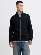 Swetry męskie - Jack & Jones Kardigan w kolorze czarnym - miniaturka - grafika 1