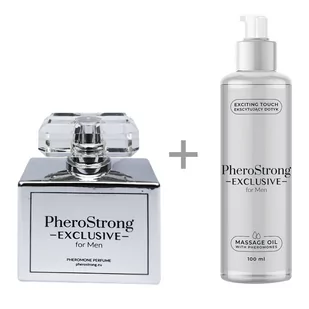 PheroStrong Exclusive for Men - Perfum 50ml + Massage Oil 100ml - Feromony męskie - miniaturka - grafika 1