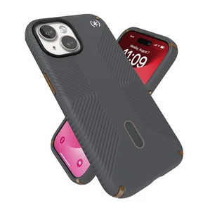 Speck Presidio2 Grip ClickLock & MagSafe - Etui iPhone 15 / iPhone 14 / iPhone 13 (Charcoal Grey / Cool Bronze) - Pozostałe akcesoria do telefonów - miniaturka - grafika 10