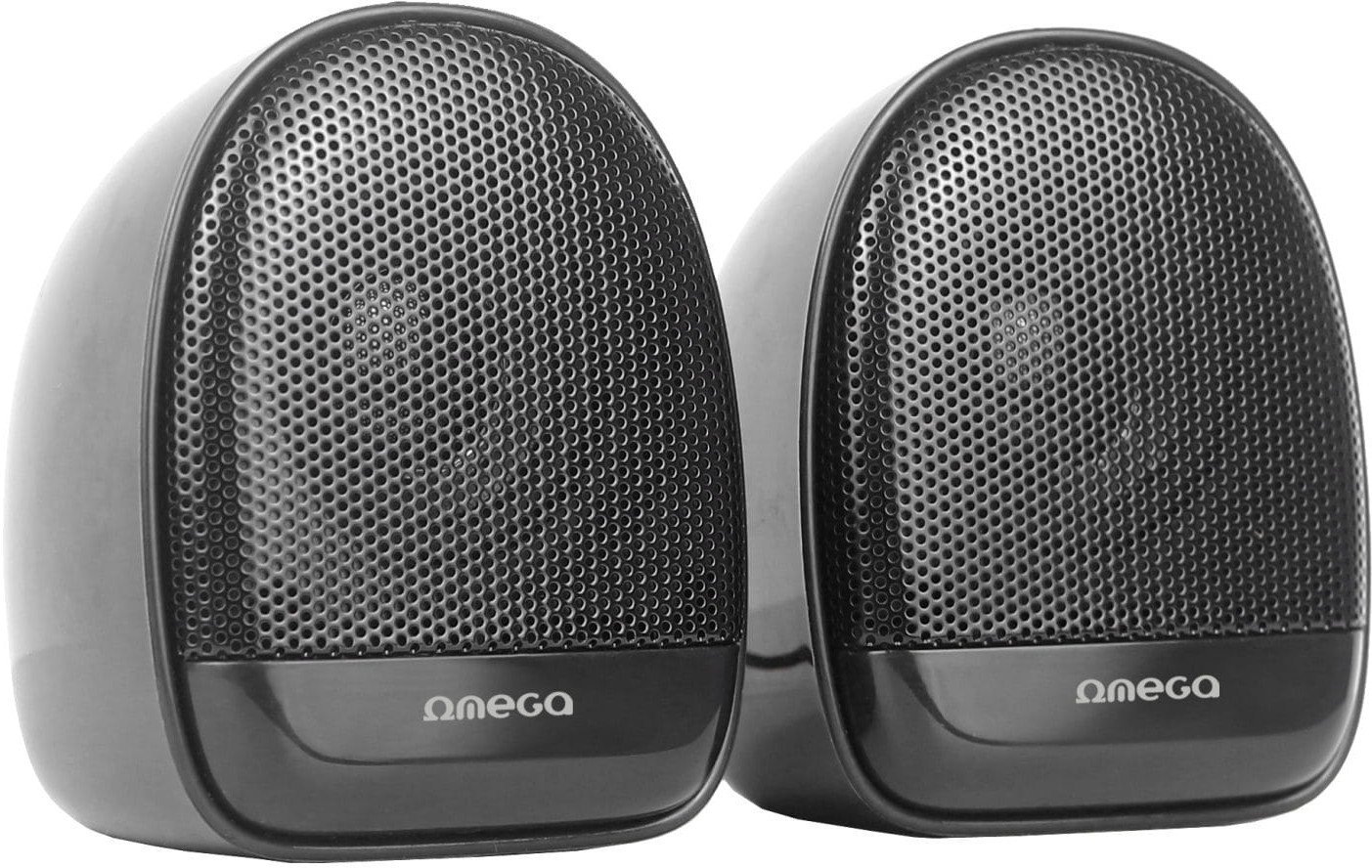 OEM OMEGA SPEAKER GŁOŚNIK 2.0 6W RMS USB 3.5 mm Audio Black Elipse [46149] OGG163