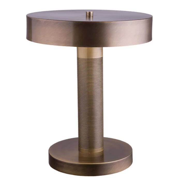 Amplex Defeza lampa stołowa 1x23W patyna mat 8228