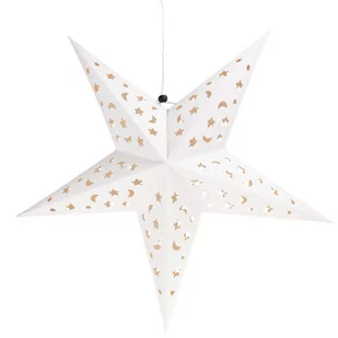 DUŻA GWIAZDA SKŁADANA 60cm ŚWIĄTECZNA WITRAŻ PAPIEROWA GWIAZDKA BOŻONARODZE - Ozdoby bożonarodzeniowe - miniaturka - grafika 1