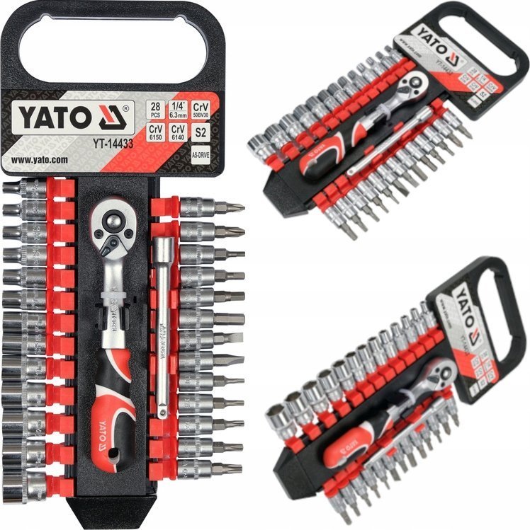 YATO ZESTAW KLUCZY 1/4