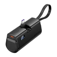 Powerbanki - Powerbank Vention wyświetlacz LED 4800mAh 22.5W FHQB0 (czarny) - miniaturka - grafika 1