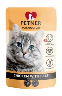 Petner Petner Adult Cat karma mokra z kurczakiem i wołowiną dla kotów 85g - Mokra karma dla kotów - miniaturka - grafika 1