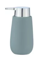 Mydelniczki i dozowniki mydła - Szaroniebieski ceramiczny dozownik do mydła Wenko Badi, 320 ml - miniaturka - grafika 1