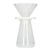 Zaparzacze i kawiarki - Zestaw do herbaty Cha Cha Drip Bouquet 02 + Serwer + Filtry - Biały - miniaturka - grafika 1