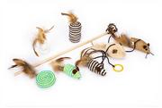 Zabawki dla kotów - TIAKI Madagaskar zestaw zabawek dla kota - 7 szt. - miniaturka - grafika 1