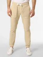 Spodnie męskie - Tommy Jeans Spodnie Mężczyźni Bawełna beżowy jednolity, S - miniaturka - grafika 1