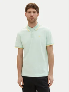 Tom Tailor Polo 1040822 Zielony Regular Fit - Koszulki męskie - miniaturka - grafika 1
