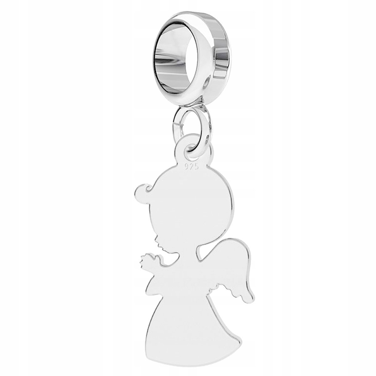 Charms wiszący Anioł Chłopiec srebro 925