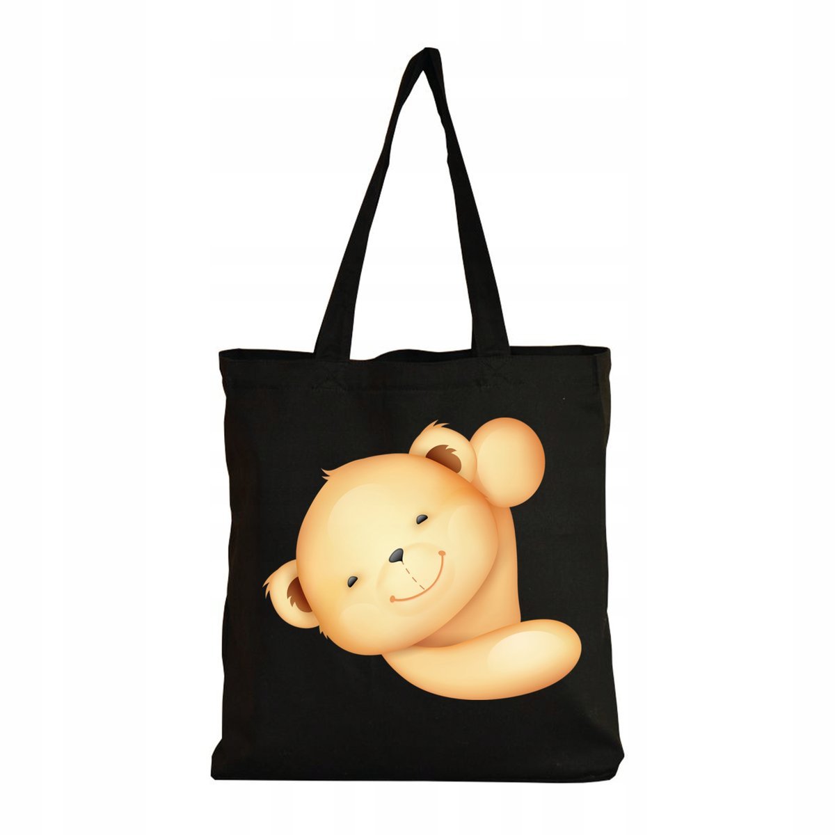 Eko Torba Bawełniana na ramię Zakupy Shopper Torebka Słodki Misiu 3