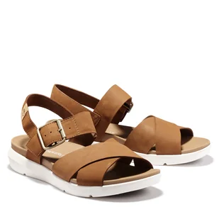 Damskie Sandały TIMBERLAND WILESPORT LTHR SANDAL TB0A1TSNF131 – Brązowy - Sandały damskie - miniaturka - grafika 1