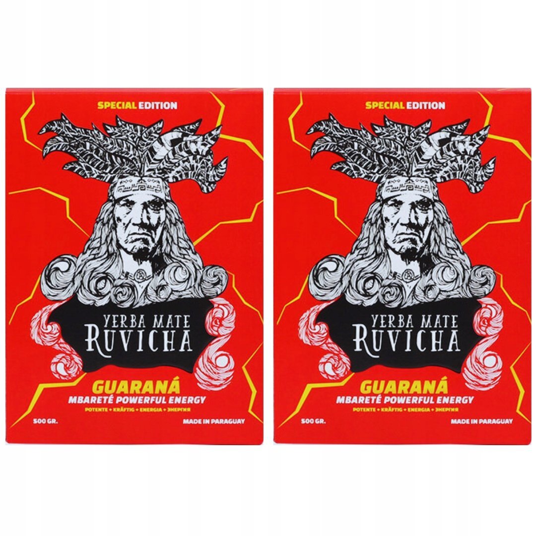 Yerba Mate Ruvicha Energia Guarana 2x500g 1kg