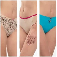 Majtki damskie - Figi LAMA Bikini L-127BI-22 3-pak - miniaturka - grafika 1