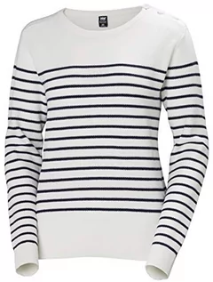 Bluzy damskie - Helly Hansen Helly-Hansen damska bluza Skagen Off-white Stripe M 34118-011-Medium - grafika 1