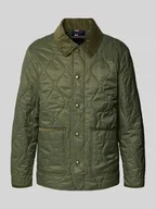 Kurtki męskie - Kurtka pikowana o kroju regular fit ze sztruksowym kołnierzem - miniaturka - grafika 1