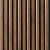 Panele ścienne i boazeria - Panele ścienne 3D Lamel na czarnym filcu 30x265 cm Orzech Trend 11 lameli - miniaturka - grafika 1