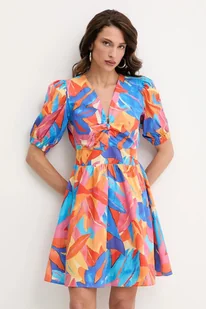 Morgan sukienka bawełniana kolor pomarańczowy mini rozkloszowana RBANA.F - Sukienki Morgan sukienka bawełniana kolor pomarańczowy mini rozkloszowana RBANA.F - Sukienki - miniaturka - grafika 1