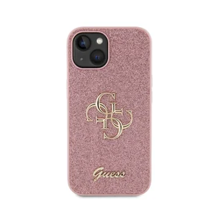 Guess GUHCP15SHG4SGP iPhone 15 6.1" różowy/pink hardcase Glitter Script Big 4G - Etui i futerały do telefonów - miniaturka - grafika 14