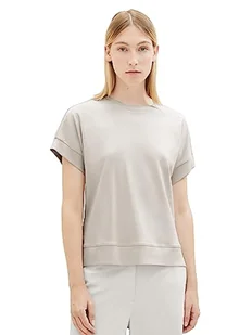 TOM TAILOR Damska koszulka z napisem, 16339-Clouds Grey, 3XL - Koszulki i topy damskie - miniaturka - grafika 1