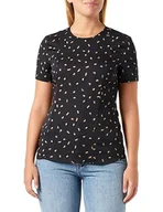 Bluzki damskie - Taifun Bluzka damska, Czarny wzór, 34 - miniaturka - grafika 1