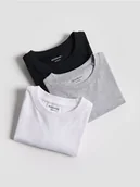 Majtki dla dzieci - Reserved - Bawełniany longsleeve 3 pack - biały - miniaturka - grafika 1