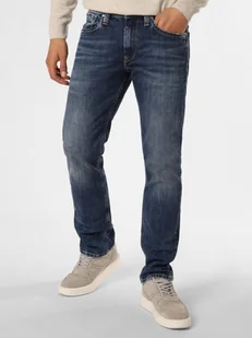 Pepe Jeans Jeansy Mężczyźni Regular Fit Bawełna niebieski jednolity, 33-30 - Spodnie męskie - miniaturka - grafika 1