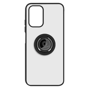 Etui Xiaomi Redmi Note 10 / 10s Bi-material Metal Ring Function Stand czarne - Etui i futerały do telefonów - miniaturka - grafika 1