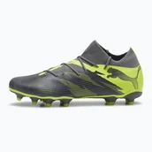 Piłka nożna - Buty piłkarskie PUMA Future 7 Match Rush FG/AG strong gray/cool dark gray/electric lime - miniaturka - grafika 1