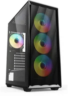 Obudowy komputerowe - Sharkoon Gehäuse VK4 ARGB ATX 1xGlas schwarz 100107234 - miniaturka - grafika 1