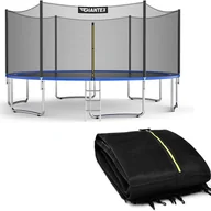 Akcesoria do trampolin - Ø 244/305/366/427/457/487 cm, siatka zabezpieczająca do trampoliny ogrodowej, zapasowa siatka z zamkiem błyskawicznym i klamrami, 6/8 drążków, - miniaturka - grafika 1