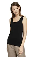 Koszulki i topy damskie - TOM TAILOR Damski Top Basic 1025776, 14482 - Deep Black, S - miniaturka - grafika 1