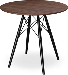 Gockowiak Stół skandynawski okrągły Paris Black 80 cm jesion - Stoły - miniaturka - grafika 1