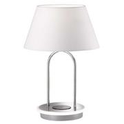 Lampy stojące - Wofi Lampa stołowa Lampa stołowa TORQUAY z 2 źródłami światła i ładowarką chromowa 4003474384979 - miniaturka - grafika 1
