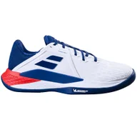 Buty sportowe męskie - Męskie buty tenisowe Babolat Propulse Fury 3 Clay Men White/Estate Blue EUR 43 - miniaturka - grafika 1