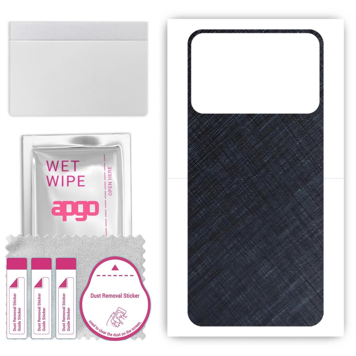 Folia naklejka skórka strukturalna na TYŁ do Realme V30T - Tytan Niebieski - apgo SKINS