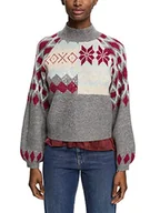 Swetry damskie - ESPRIT Collection Damski sweter 112EO1I313, 037/MEDIUM Grey 3, XS - miniaturka - grafika 1