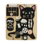 Łamigłówki - Tablica Senspryczna Manipulacyjn Kot Nauka - miniaturka - grafika 1